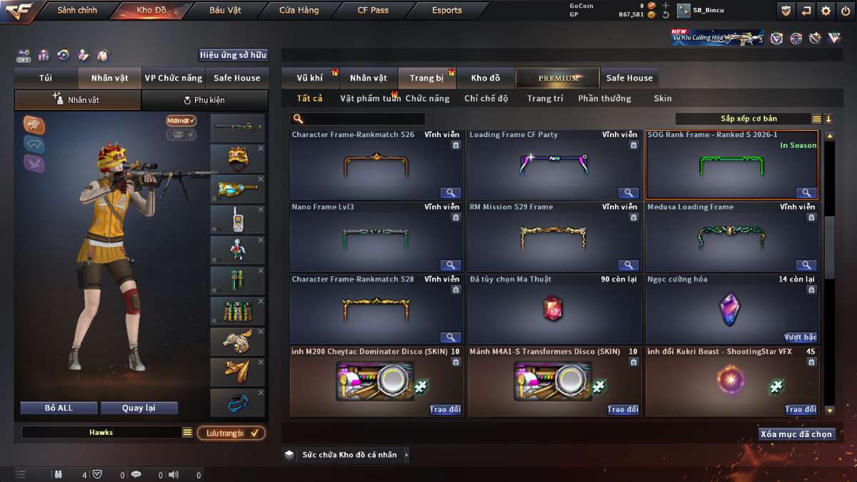 shop acc cf uy tin gia re